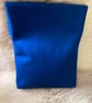 Royal blue 100% wool pouch bag. - Image 2