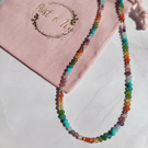 Mixed Gemstone Rainbow Necklace - 14kt Gold Filled