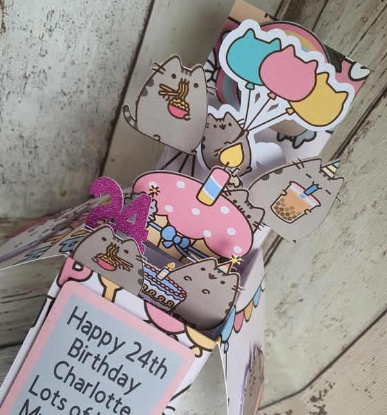 Pusheen Birthday Pop-Up Card