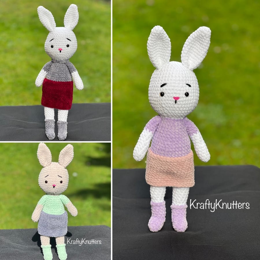 Handmade Crochet Bunny Plushie