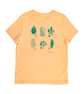 Organic Leafy Tee Light Orange Womens T-shirt