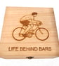 Cycling: Decorated Wooden Trinket Keepsake Box 20cm - Image 2