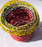 Yellow edged vessel from recycled materials  - Image 3