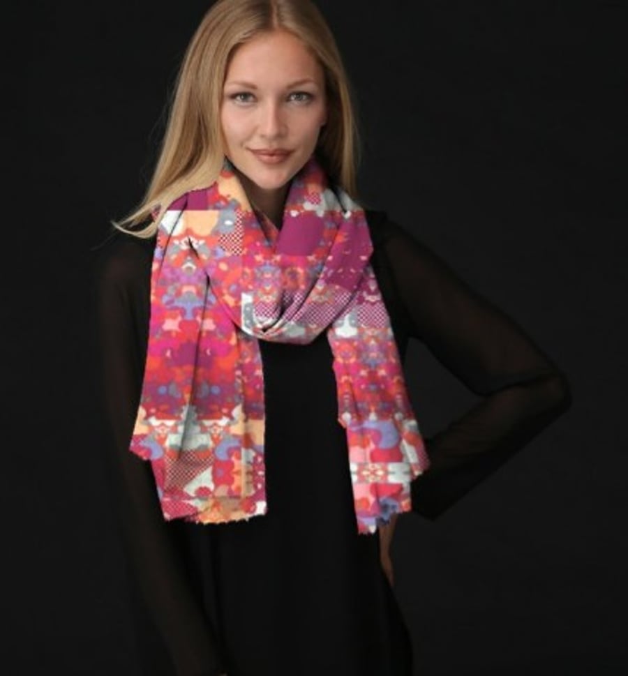 Luxurious Custom Printed Scarf - Original Design Inca