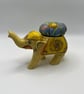Vintage Elephant Pin Cushion - Yellow