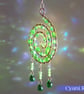 Beautiful copper and green suncatcher wire wrapped spiral handmade unique  - Image 10