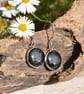 Dandelion Seed Resin Earrings, 304 Stainless Steel, Made in Scotland