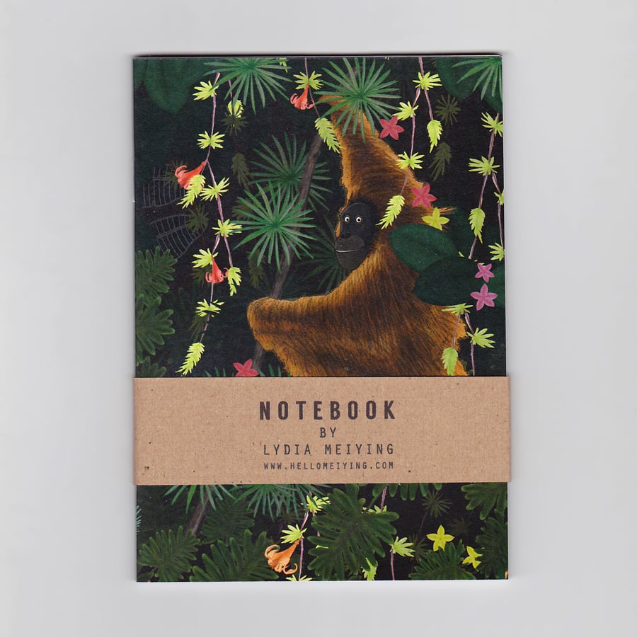 A6 Mini Notebook - Jungle Orangutan