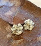 Pride and Prejudice Origami Rose Earrings: Recycled Book Paper, plastic free