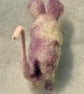 Felted mouse - dappled lilac mouse with cheese - Image 7