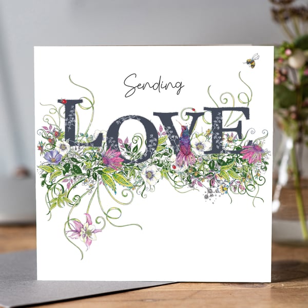 Botanical ‘Love’ greeting card 