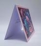 Cousin Birthday Card - Luxury Neon Rose Floral Birthday Card for Cousin - Image 3