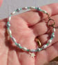 Amazonite Gemstone and Pearl Bracelet with 14k Gold Filled Toggle Clasp - Image 7