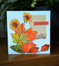 Sunflower and pumpkin greetings card - Image 3