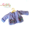 Reserved for Connor - Violet Embroidered Cardigan 