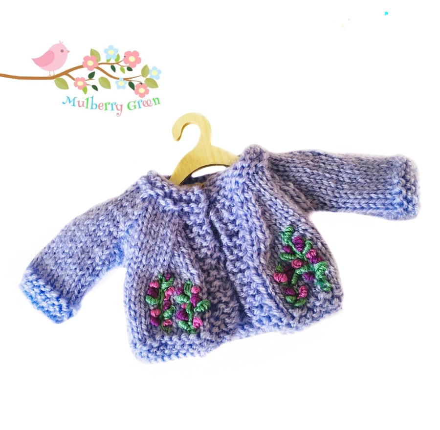 Reserved for Connor - Violet Embroidered Cardigan 