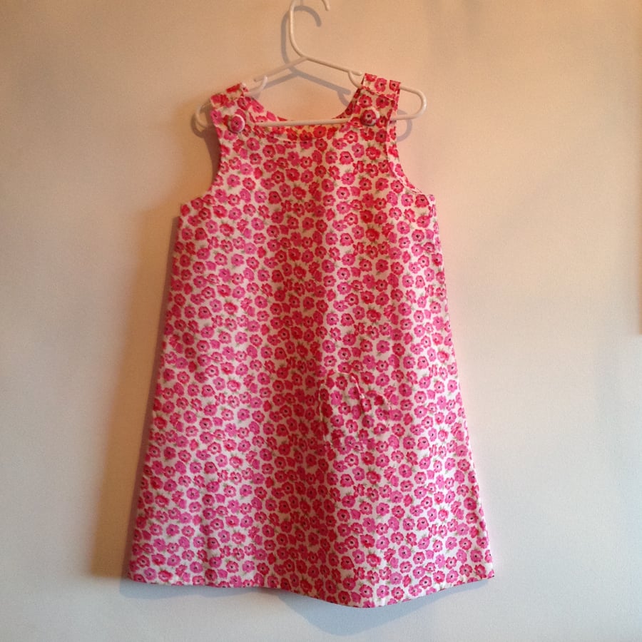 Pink Poppy Pinafore Dress Age 5