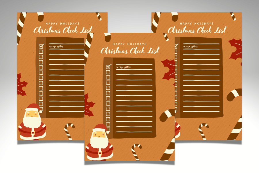 Printable Holiday Shopping Checklist