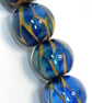 Handmade brown and iridescent lamp work glass beads - Image 4