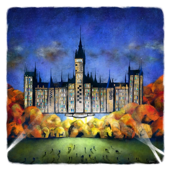 The University of Glasgow, and Beyond! - large giclee print