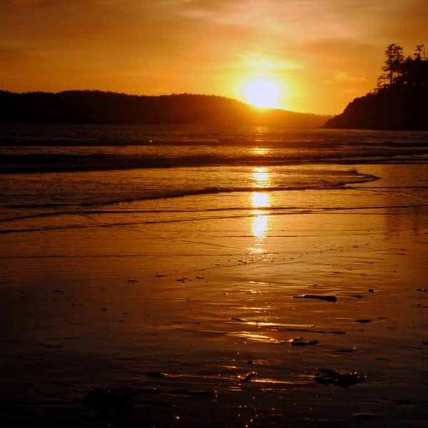 Sunset Tofino Long Beach Vancouver Island Canada Photograph Print
