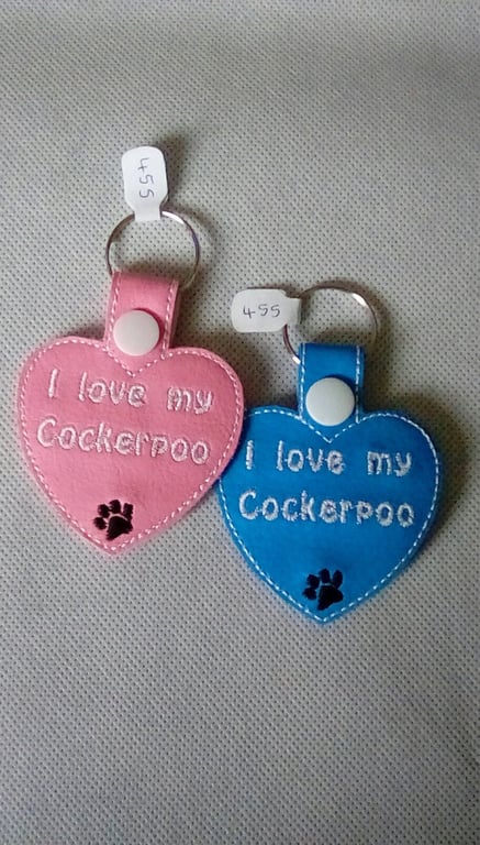 455. I love my Cockerpoo keyring.