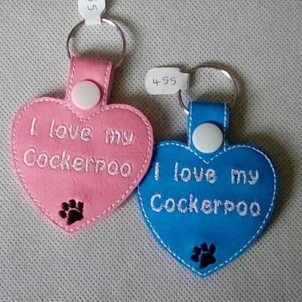 455. I love my Cockerpoo keyring.
