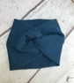 Teal blue twist wide cuff bracelet cover up, gift idea cuff bracelet  - Image 5