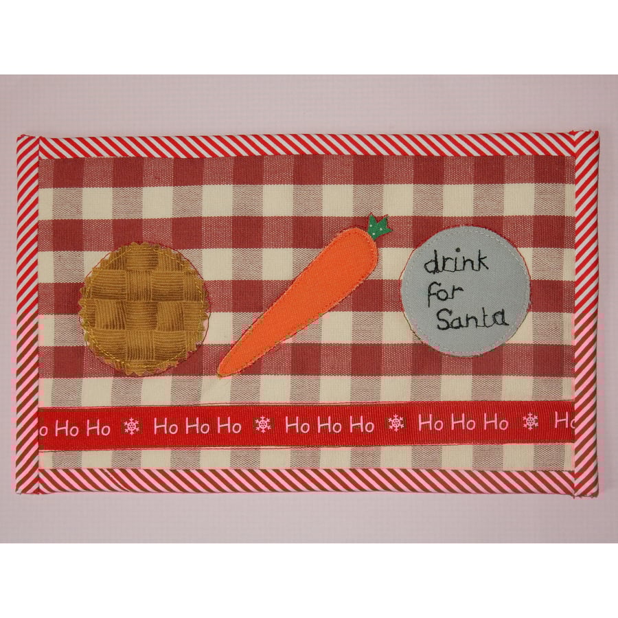 Santa's treats mug rug