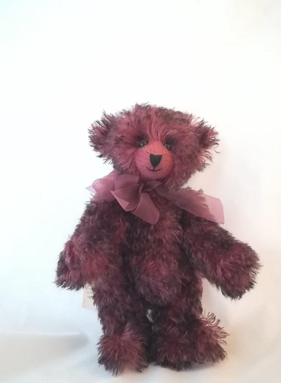 Ruby teddy bear handmade artist poseable Steiff schulte mohair fabric jointed OO