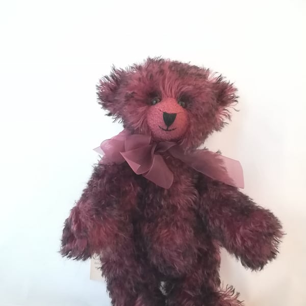 Ruby teddy bear handmade artist poseable Steiff schulte mohair fabric jointed OO