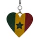 Senegalese flag earrings, love Senegal, loveheart jewellery, african queen. - Image 3