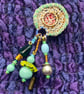 Dangly pin with vintage beads  - Image 2