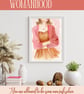 Self-Love Printable Art - Warm Embrace Watercolour Slow Living affirmation
