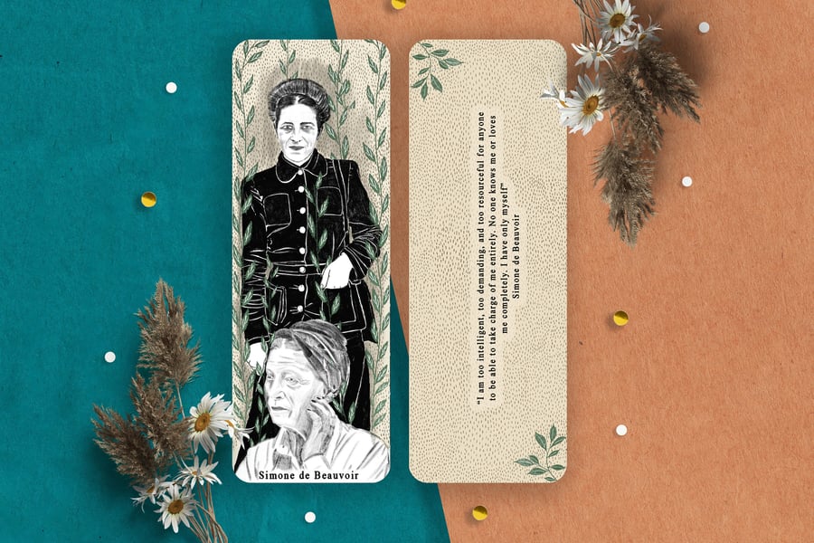 Author bookmark, feminist author bookmarks, Female author bookmark, Book lover