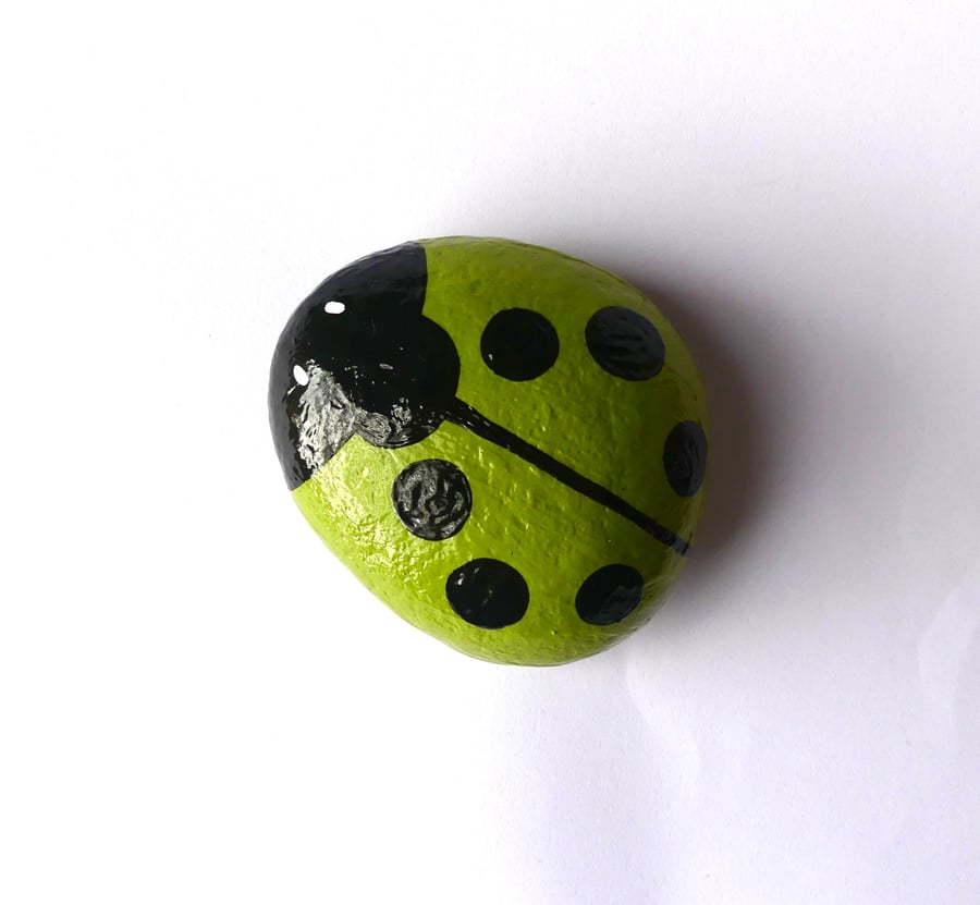 Green Ladybird Stone - MADE TO ORDER