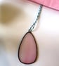 Stained glass blush pink easter egg, easter decoration, easter gift  - Image 4