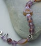 Rutilated Quartz & Czech glass bead bracelet  - Image 5