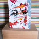 Through the Painted Mist - Original ACEO Abstract Art Acrylic Painting