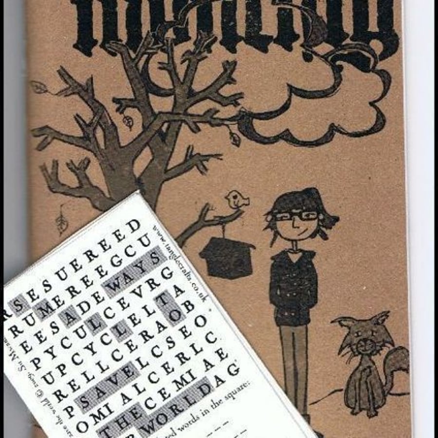 Craft Leftovers Monthly zine - Autumn edition, zen crafting, FREE mini zine