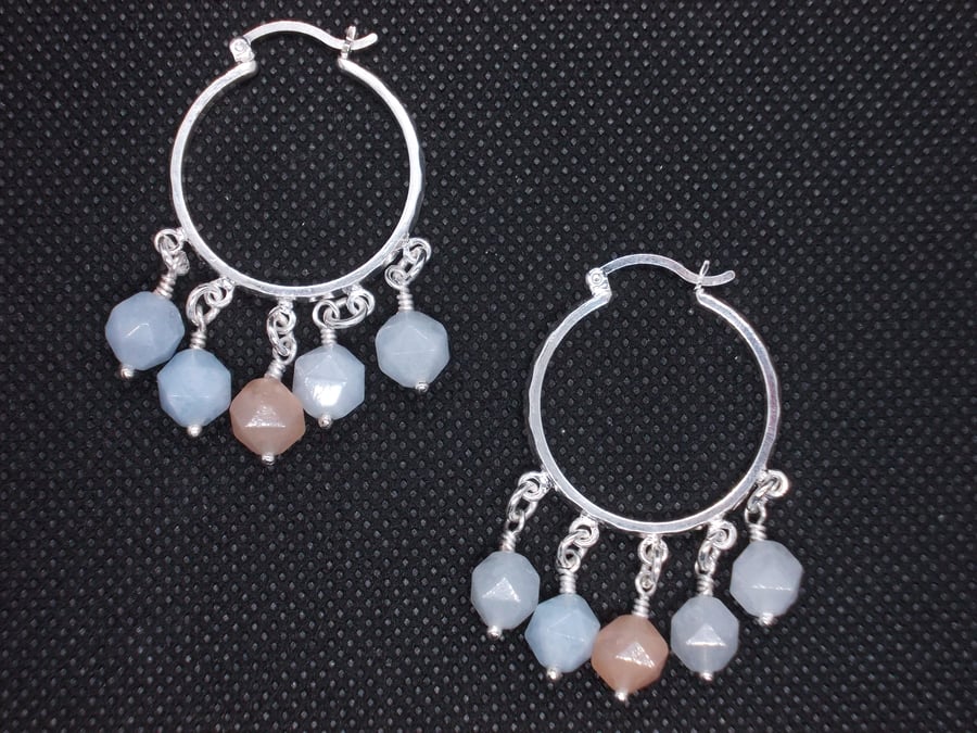 SALE - Beryl hoop earrings