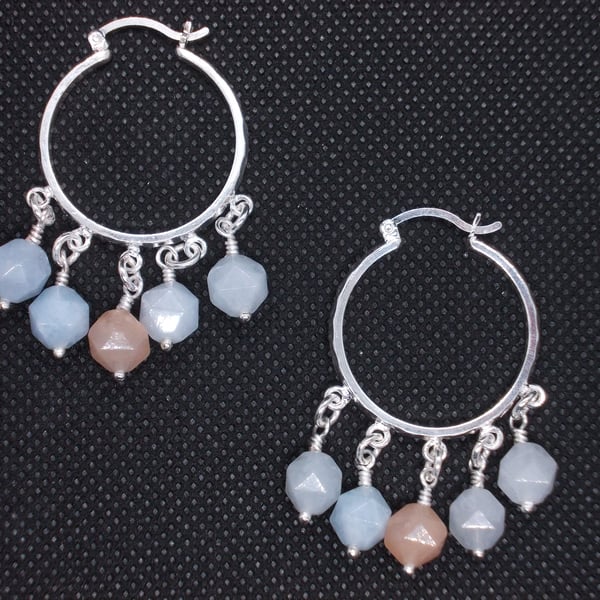 Beryl hoop earrings