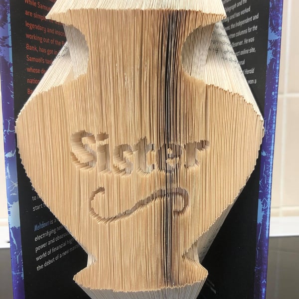 Vase with Sister COMBI Book Folding Pattern - EMAILED PDF PATTERN
