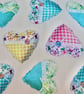 Feature Cushion with Pad: Patchwork Hearts design 17" (43cm)  - Image 4