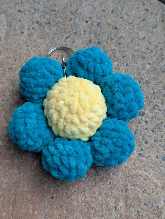  Crochet Flower Plush Keyring-Bag Tag