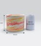 Large Plant Pot - Sunrise Marbled Red Orange and Yellow Pot Holder  - Image 10