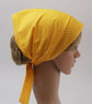 Polka dot wide head scarf, nurse hair covering, cotton hair bandanna - Image 4