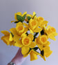 Handmade Felt Daffodil Bouquet: St Davids Day Decor, Welsh Gift - Image 1