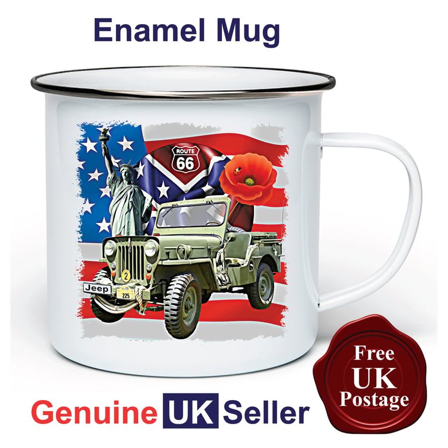 Jeep Willy Mug, Camping Mug, Hiking Mug, Fishing Mug, Outdoor Mug, Jeep Willy