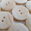 23mm 36L Grooved Cream mix Polyester Buttons x 5 Buttons